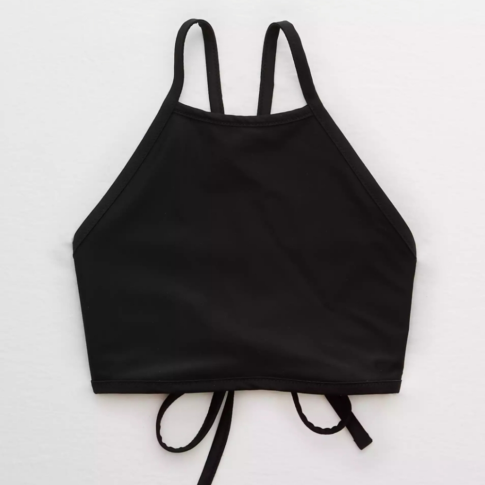 High neck swim suit top